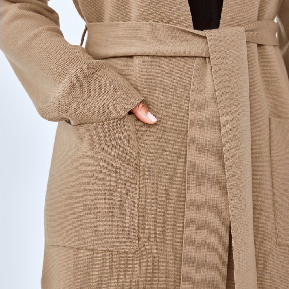 Wilfred Cozy Tan Long Sleeve Dress - Picture 7 of 14